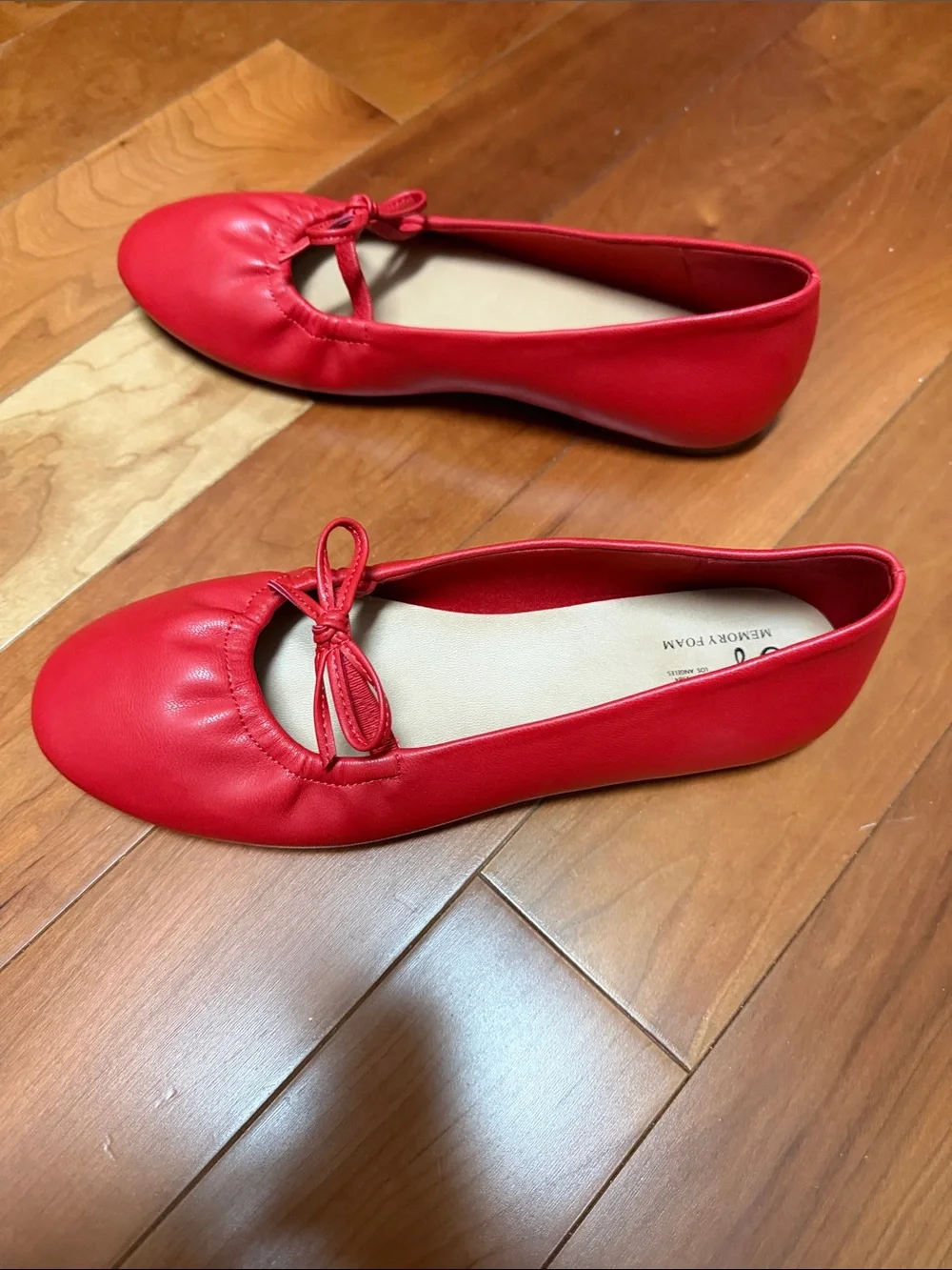 Seychelles Red Bow Ballet Flats